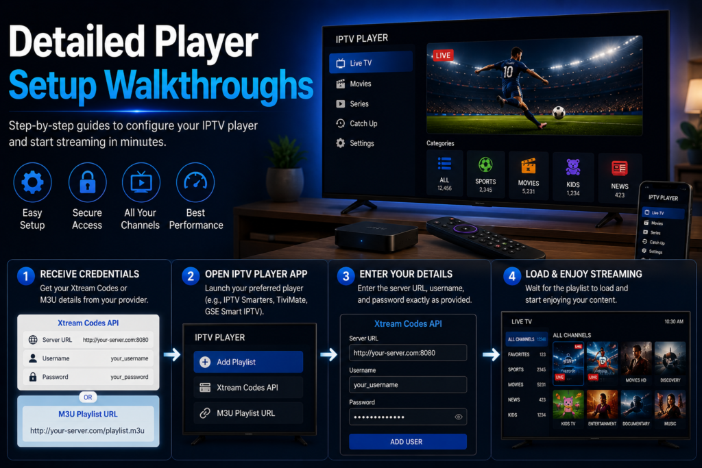 Best IPTV Free Trial in 2026: How to Test Before You Buy Detailed Player Setup Walkthroughs