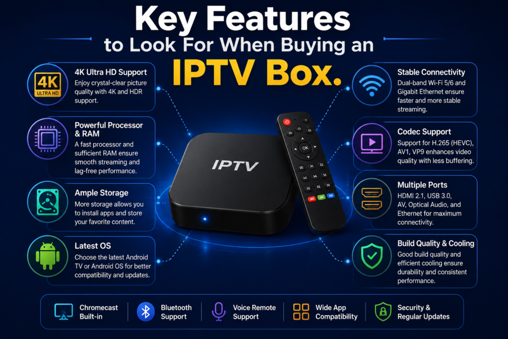 Key Features to Look For When Buying an IPTV Box