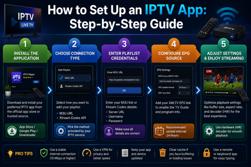 How to Set Up an IPTV App Step-by-Step Guide