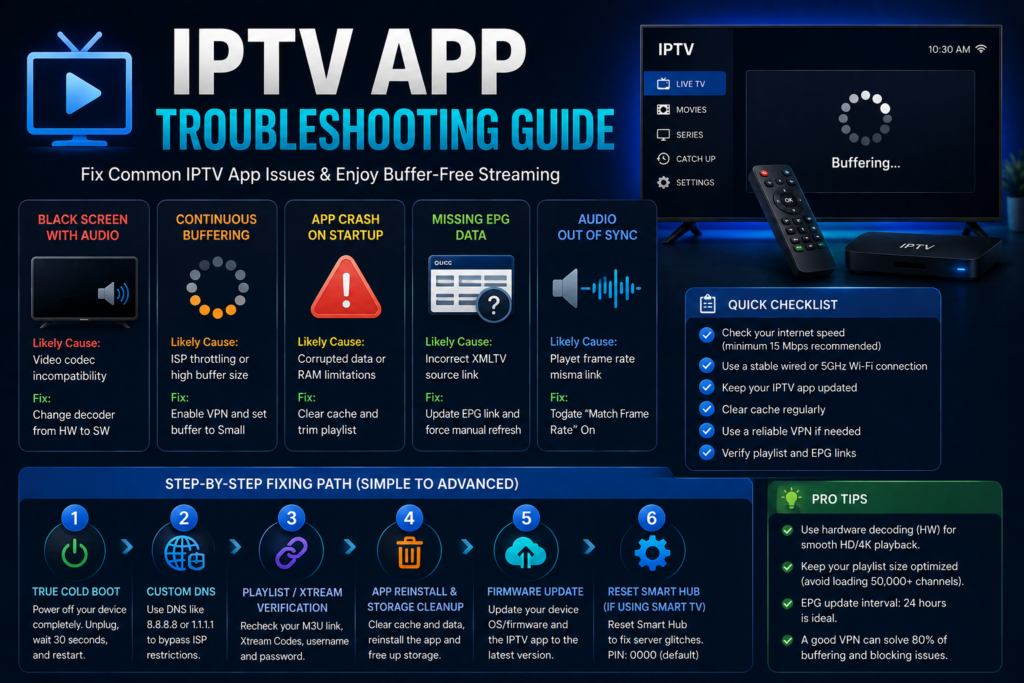 IPTV App Troubleshooting Guide