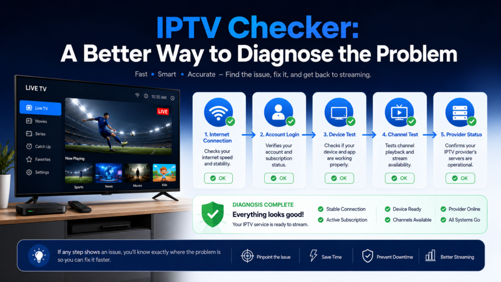 iptv checker a better way to diagnose the problem