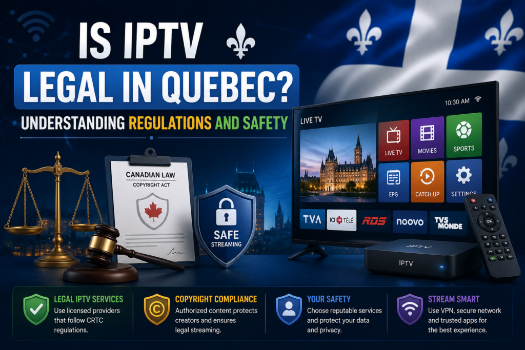 Is IPTV Legal in Quebec Understanding Regulations and Safety
