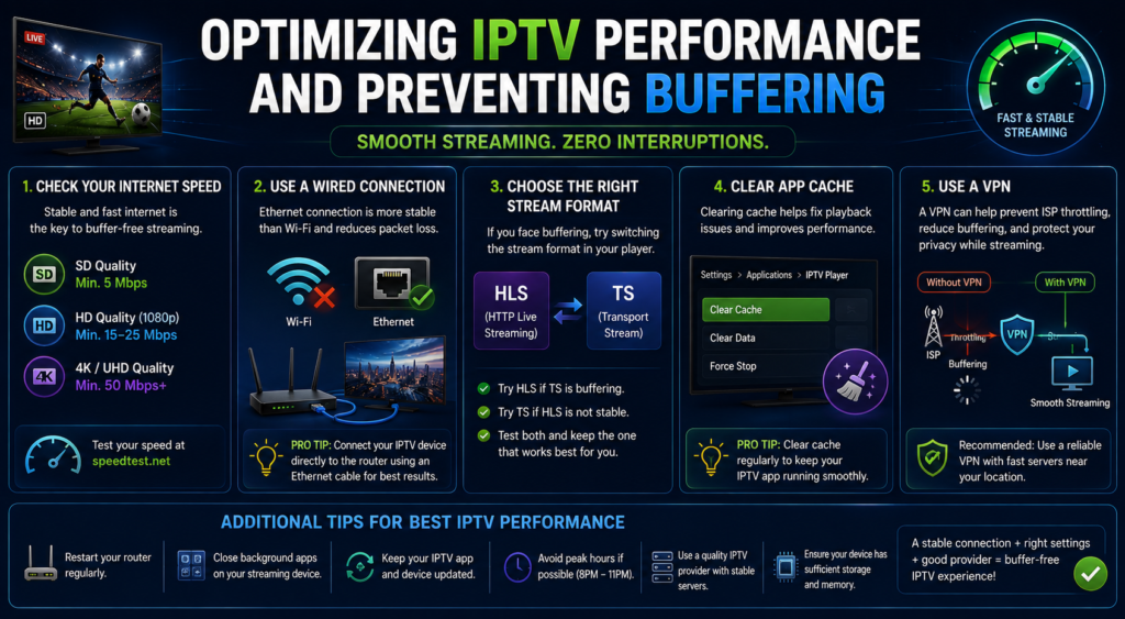 optimizing iptv performance and preventing buffering