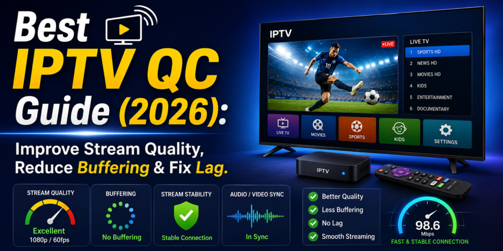 Best IPTV QC Guide (2026) Improve Stream Quality, Reduce Buffering & Fix Lag