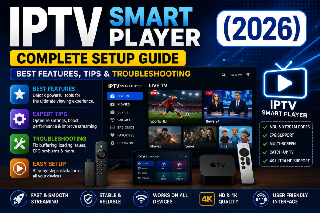 IPTV Smart Player (2026) Complete Setup Guide, Best Features, Tips & Troubleshooting