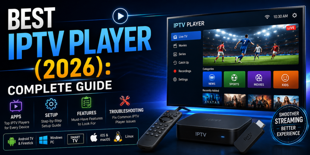 Best IPTV Player (2026) Complete Guide to Apps, Setup, Features & Troubleshooting