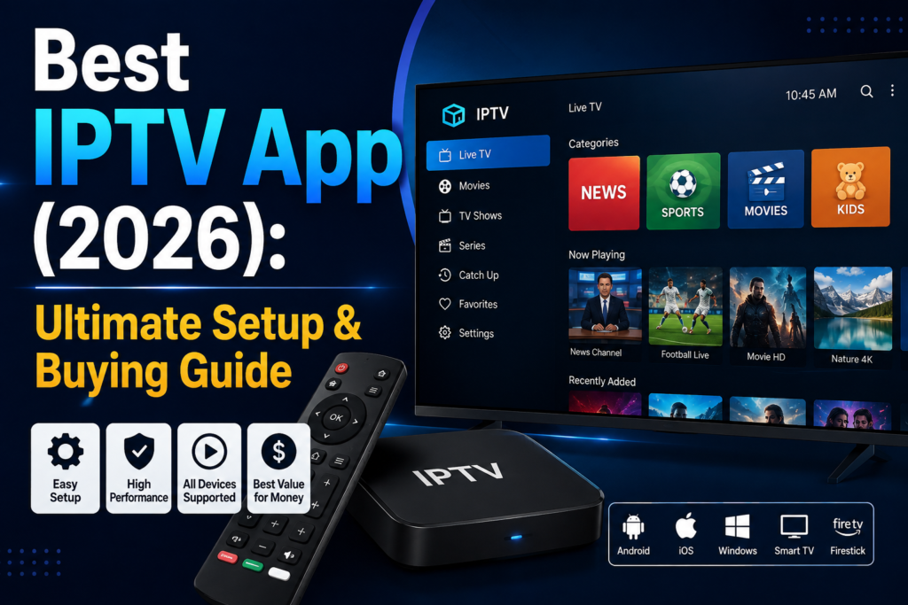 Best IPTV App (2026): Ultimate Setup & Buying Guide