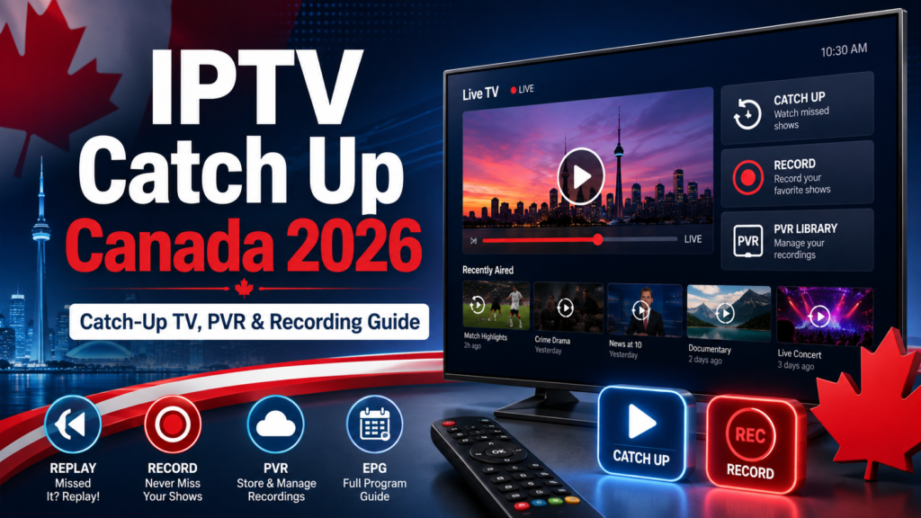 iptv catch up canada 2026 catch up tv, pvr & recording guide
