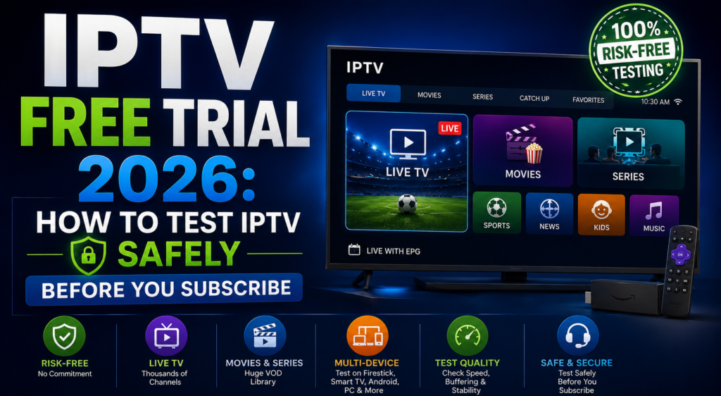 iptv free trial 2026 how to test iptv safely before you subscribe