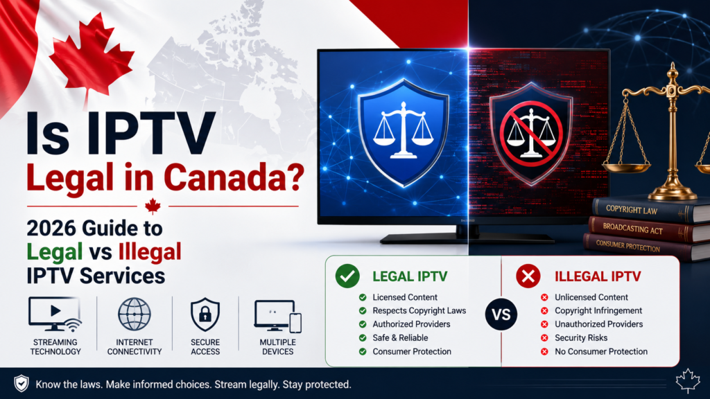 is iptv legal in canada 2026 guide to legal vs illegal iptv services